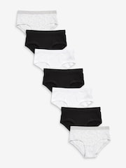 Schwarz/Weiß - Hüftslips im 7er-Pack (2–16 J.) - Bild 1 von 6