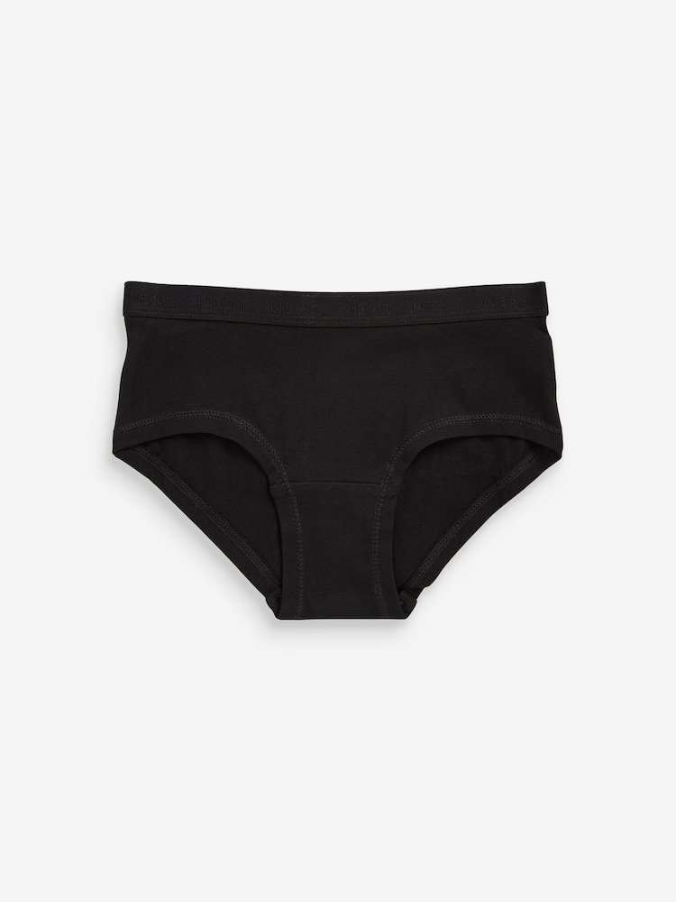 Black/White Hipster Briefs 7 Pack (2-16yrs) - Image 2 of 6 Black/White Hipster Briefs 7 Pack (2-16yrs) - Image 2 of 6