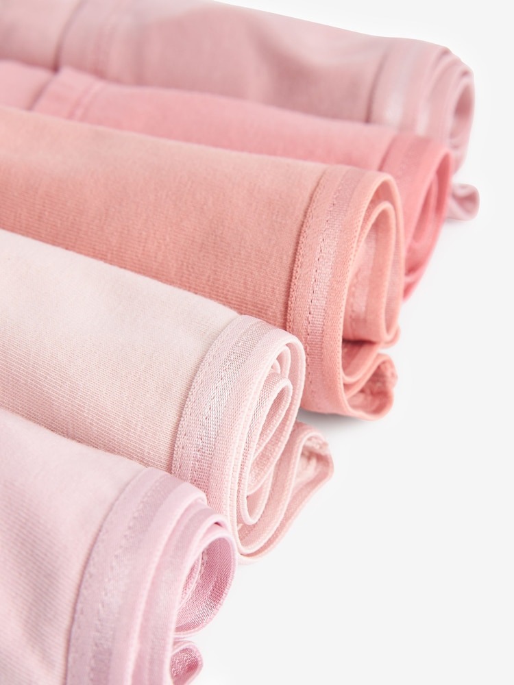 Pink Elastic Trim Hipster Briefs 10 Pack (2-16yrs) - Image 3 of 3