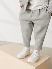 Pale Grey 100% Cotton Jersey Bomber and Joggers Set 3 Piece (3mths-7yrs) - Image 5 of 8