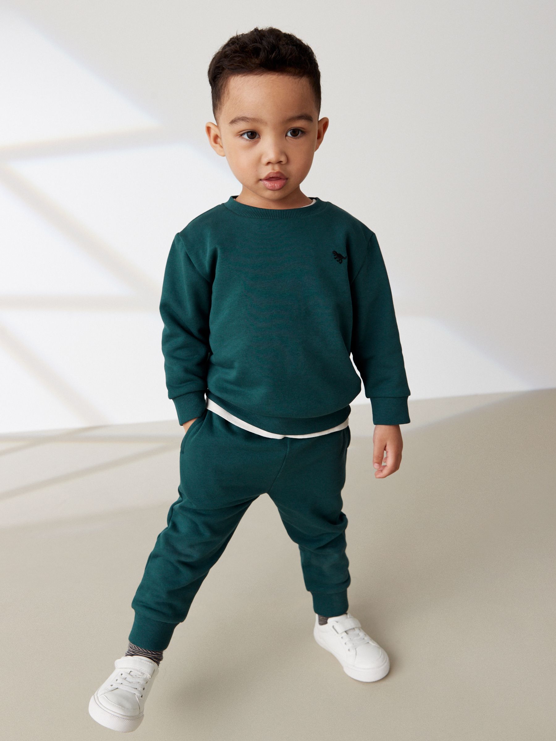 Buy Green Jersey Sweatshirt And Joggers Set (3mths-7yrs) from Next USA