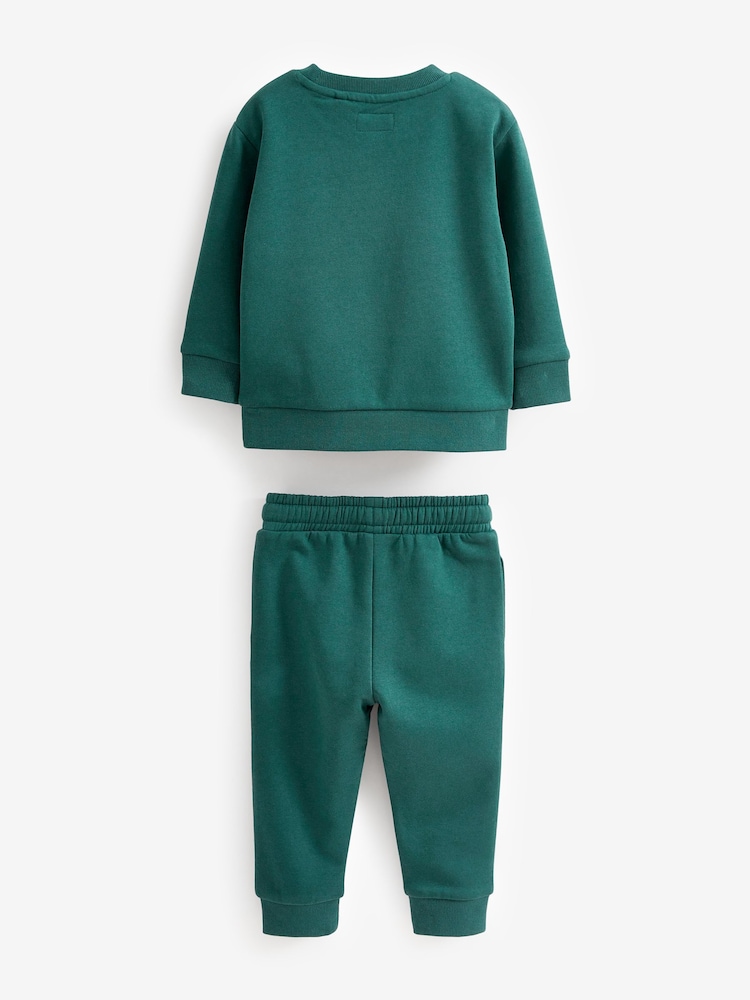 Green Jersey Sweatshirt And Joggers Set (3mths-7yrs) - Image 6 of 6