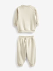 Light Grey Sweatshirt and Joggers Oversized Soft Touch Jersey (3mths-7yrs) - Image 2 of 2