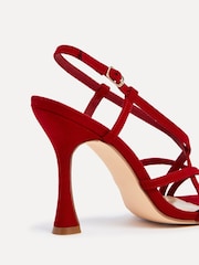 Linzi Red Sabrina Strappy Stiletto Heeled Sandals - Image 4 of 5