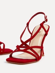 Linzi Red Sabrina Strappy Stiletto Heeled Sandals - Image 5 of 5