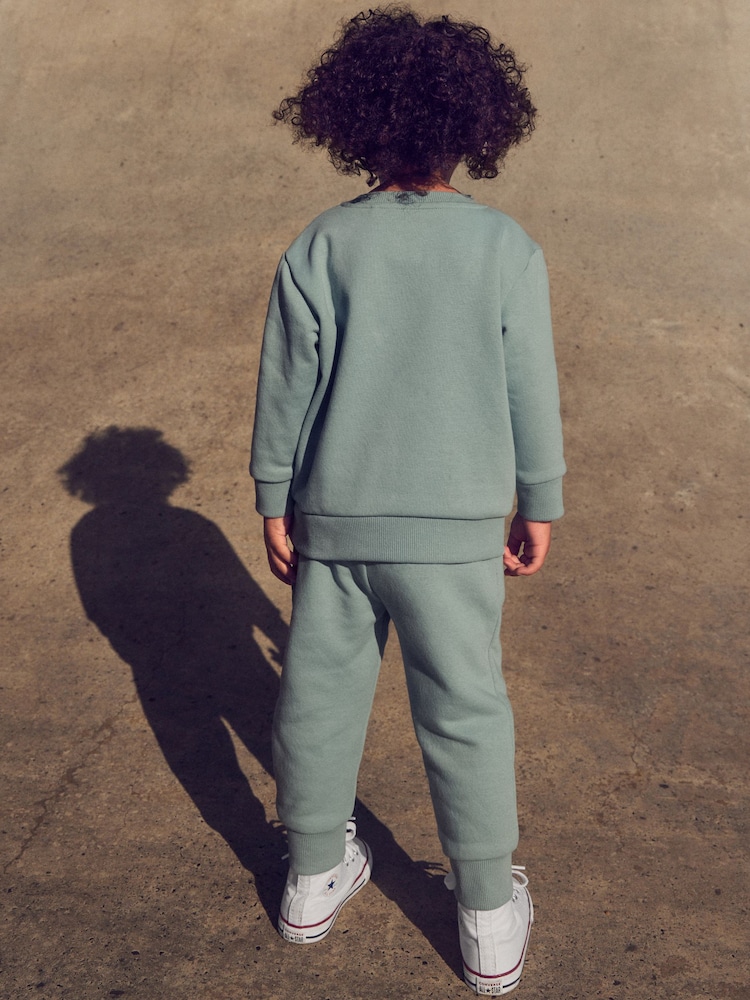 Blue Mineral Jersey Sweatshirt And Joggers Set (3mths-7yrs) - Image 2 of 6