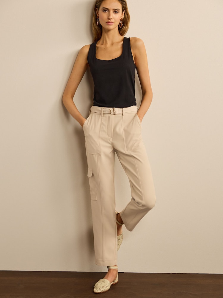 Black Square Neck Vest - Image 2 of 5