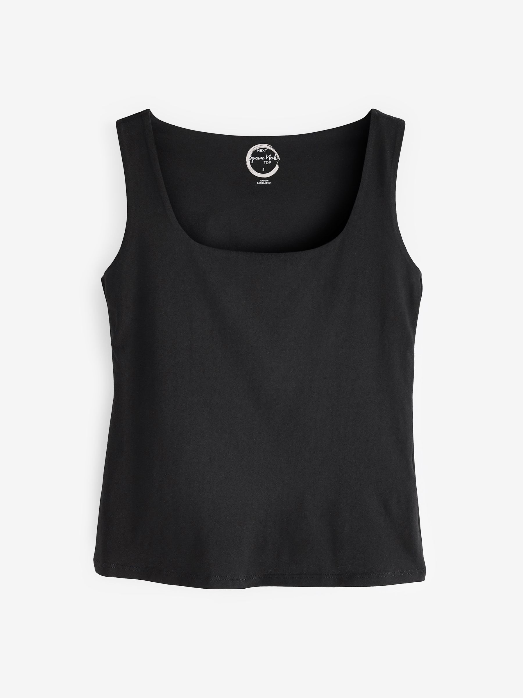 Buy Black Square Neck Vest from Next USA