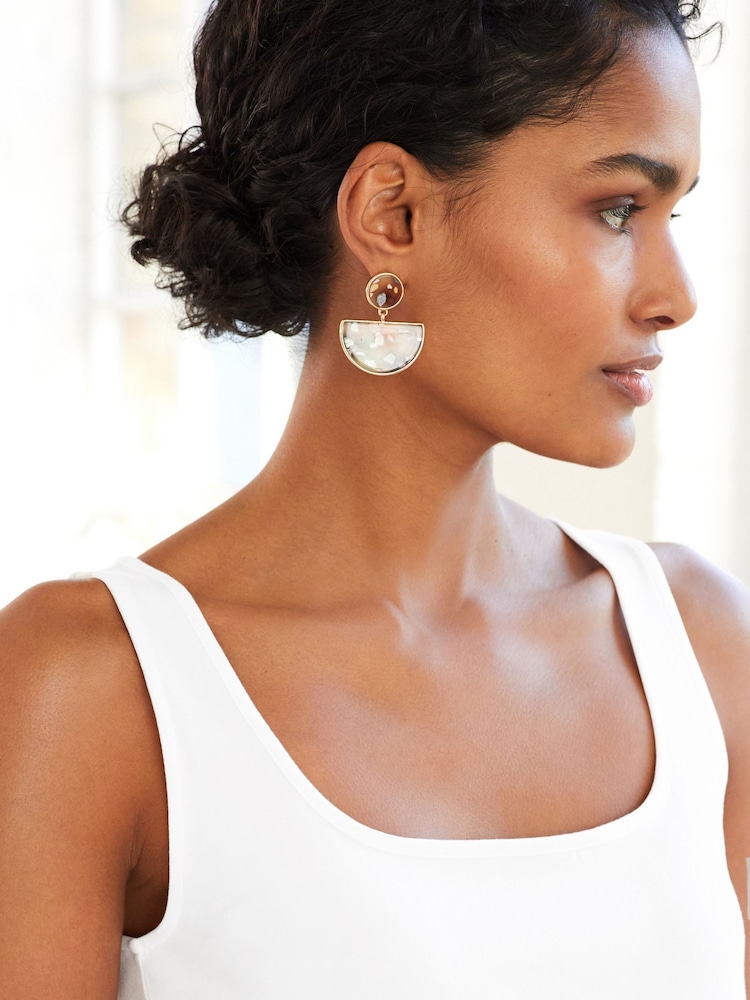 White Square Neck Vest - Image 4 of 5