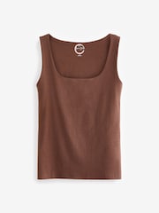 Brown Square Neck Vest - Image 5 of 5