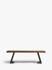 Dark Natural Colton Dining Bench - Image 3 of 5