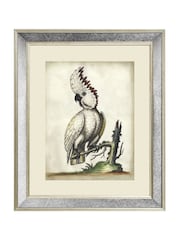 Brookpace Lascelles Cream White Cockatoo III Print in Antique Mirrored Frame - Image 2 of 3