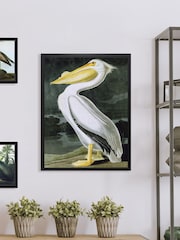 Brookpace Lascelles White Pelican Framed Wall Art - Image 1 of 3