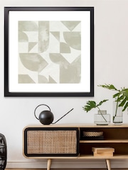 Brookpace Lascelles Grey Stacked Monochrome 2 Framed Wall Art - Image 1 of 3