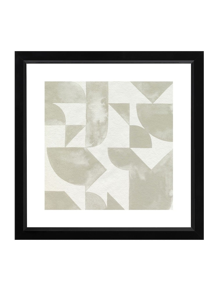 Brookpace Lascelles Grey Stacked Monochrome 2 Framed Wall Art - Image 2 of 3