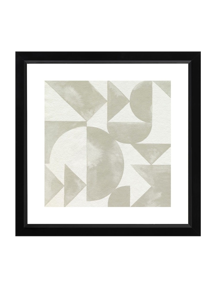 Brookpace Lascelles Grey Stacked Monochrome 1 Framed Wall Art - Image 2 of 3
