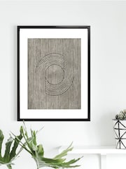 Brookpace Lascelles Black Cedar Grooves III Framed Wall Art - Image 1 of 3