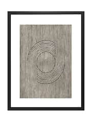 Brookpace Lascelles Black Cedar Grooves III Framed Wall Art - Image 2 of 3