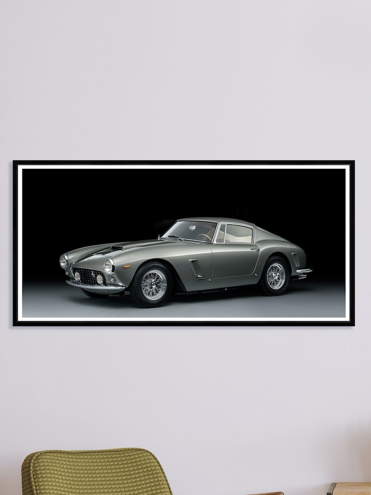 Brookpace Lascelles Black Ferrari 250 SWB Framed Wall Art - Image 1 of 3 Brookpace Lascelles Black Ferrari 250 SWB Framed Wall Art - Image 1 of 3