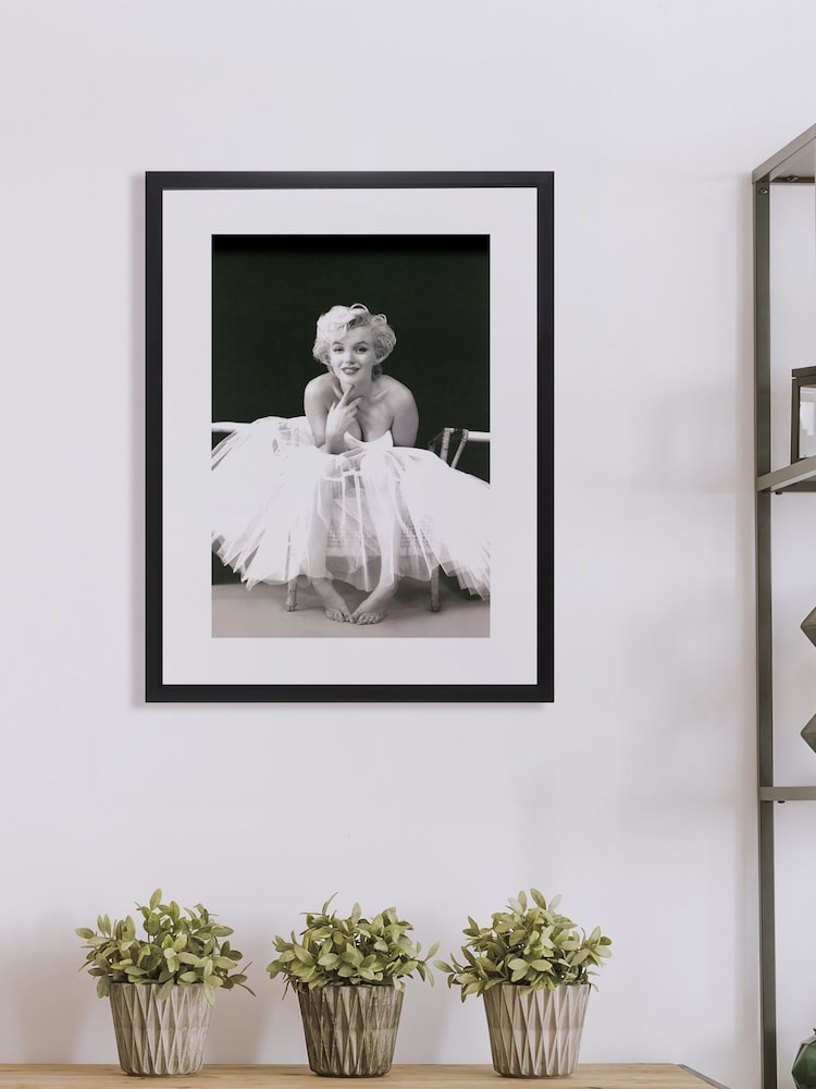Brookpace Lascelles Black Marilyn Monroe Ballerina Framed Wall Art - Image 1 of 1
