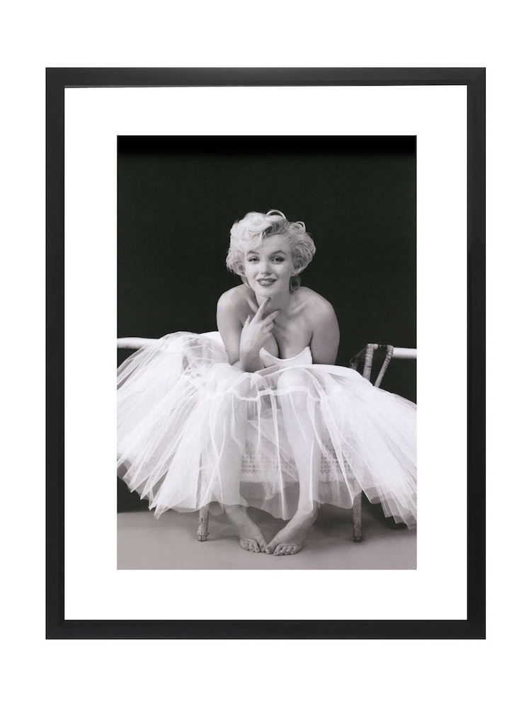 Brookpace Lascelles Black Marilyn Monroe Ballerina Framed Wall Art - Image 2 of 3