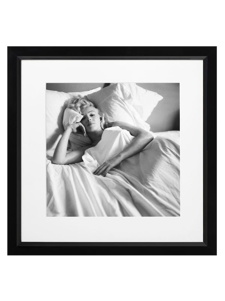 Brookpace Lascelles Black Marilyn Monroe Bed Framed Wall Art - Image 2 of 3 Brookpace Lascelles Black Marilyn Monroe Bed Framed Wall Art - Image 2 of 3