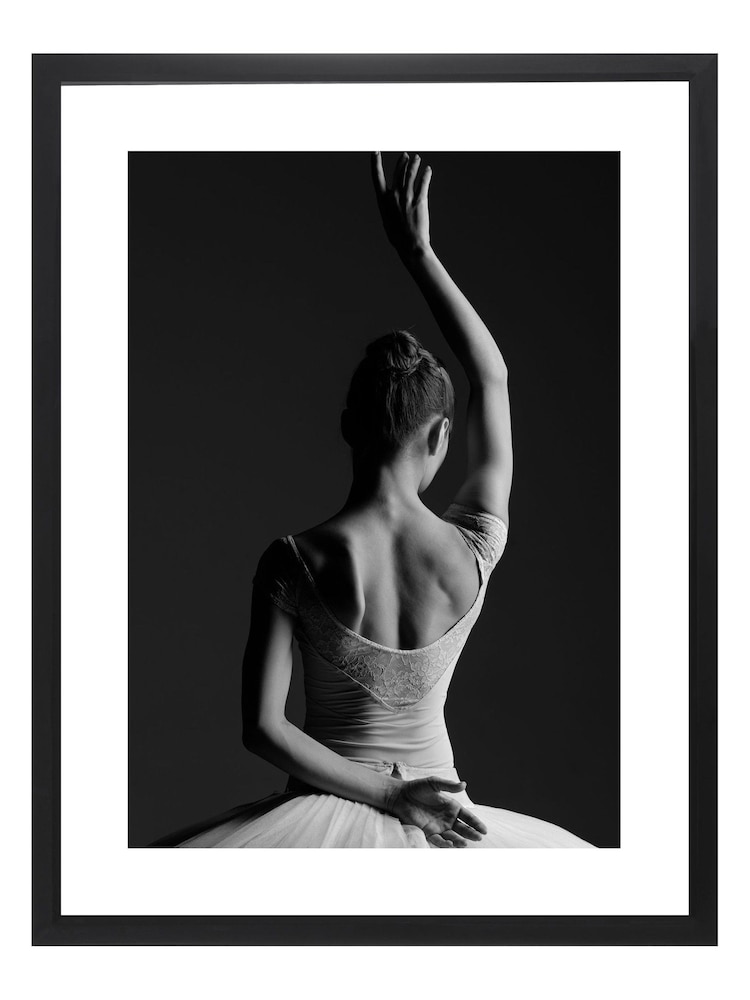 Brookpace Lascelles Black Ballerina Pose Framed Wall Art - Image 2 of 3