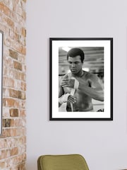 Brookpace Lascelles Black Muhammed Ali Framed Wall Art - Image 1 of 3