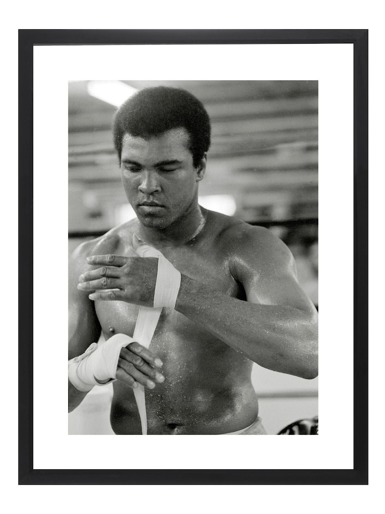 Brookpace Lascelles Black Muhammed Ali Framed Wall Art - Image 2 of 3