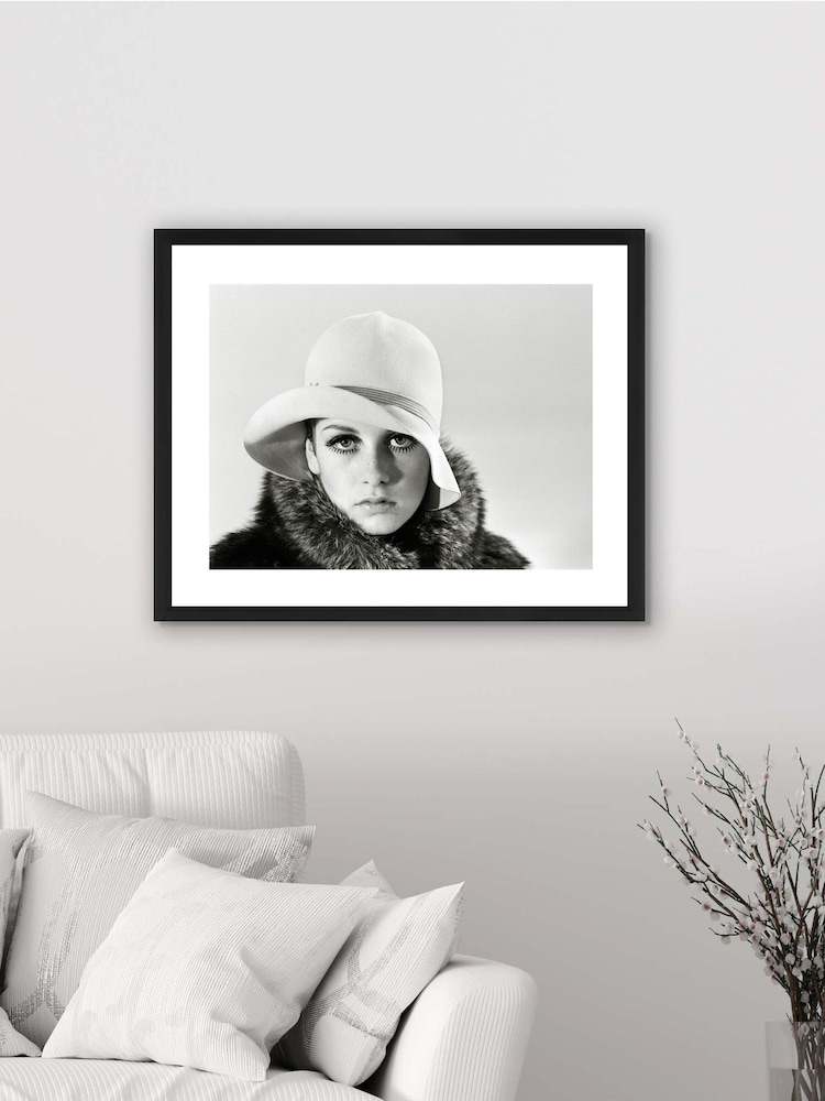 Brookpace Lascelles Black Twiggy Pose Framed Wall Art - Image 1 of 3