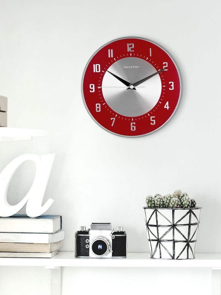 Brookpace Lascelles Red Funky Deco Clock - Image 1 of 4