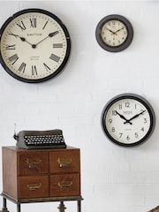 Brookpace Lascelles Black Smiths Retro Wall Clock - Image 4 of 4