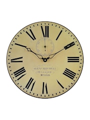 Brookpace Lascelles Black Station Wall Clock with Seconds Hand - Image 1 of 4