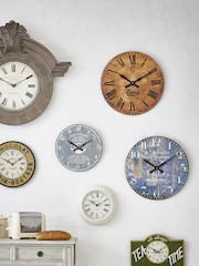 Brookpace Lascelles Blue Large Montpellier Cheesemaker's Wall Clock - Image 4 of 4