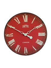 Brookpace Lascelles Red Large Smiths Clock with Red Dial - Image 1 of 4