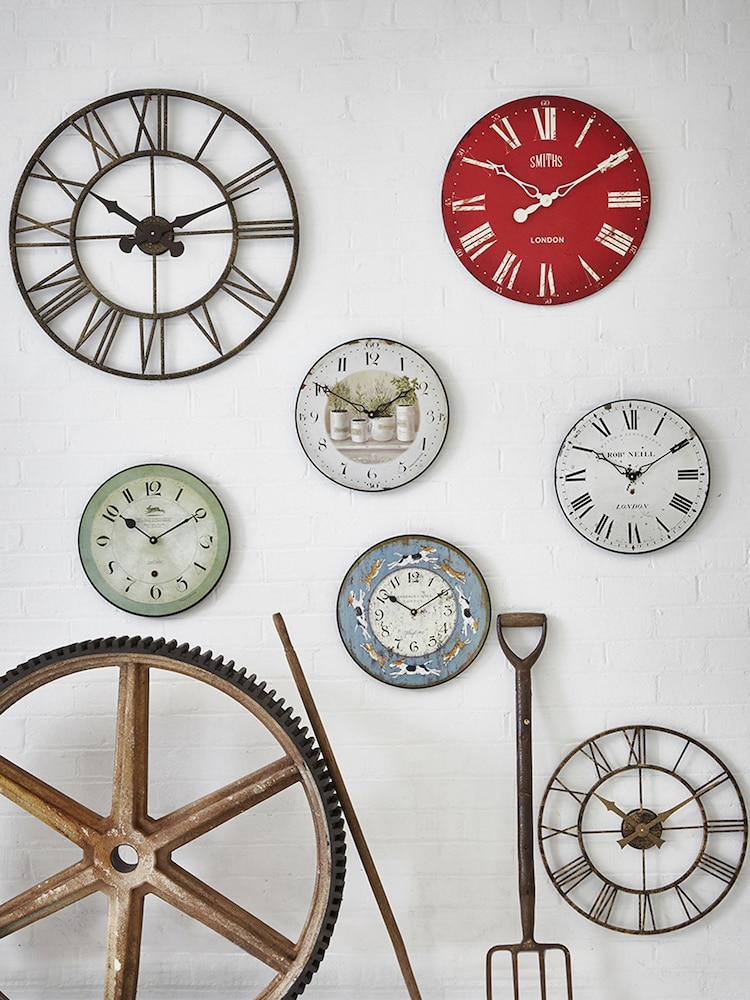 Brookpace Lascelles Red Large Smiths Clock with Red Dial - Image 4 of 4