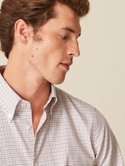 Neutral Check Regular Fit Cotton Shirt - Image 1 of 8