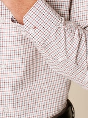 Neutral Check Regular Fit Cotton Shirt - Image 4 of 8