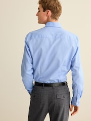 Blue Dobby Slim Fit Heritage Formal Shirt - Image 3 of 7