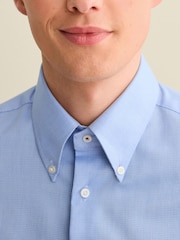 Blue Dobby Slim Fit Heritage Formal Shirt - Image 4 of 7