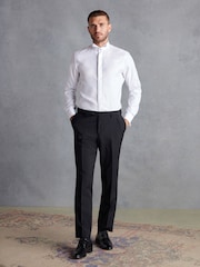 Biały - Signature Canclini Made In Italy Double Cuff Shirt - Image 2 of 5