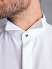 Biały - Signature Canclini Made In Italy Double Cuff Shirt - Image 3 of 5