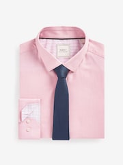 Pink/Navy Blue Shirt And Tie Pack - Image 5 of 7