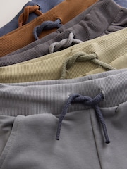 Khaki/Grey/Blue Skinny Fit Joggers 5 Pack (3mths-7yrs) - Image 10 of 11