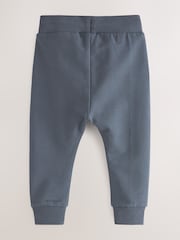 Khaki/Grey/Blue Skinny Fit Joggers 5 Pack (3mths-7yrs) - Image 8 of 11