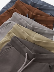 Khaki/Grey/Blue Skinny Fit Joggers 5 Pack (3mths-7yrs) - Image 9 of 11