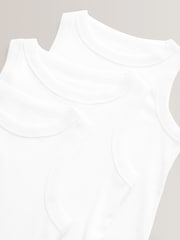 Weiß - Crop Rib Vests 3 Pack (5-16yrs) - Bild 4 von 4