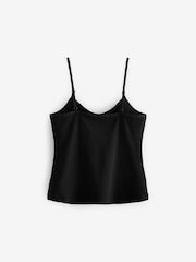Schwarz - Cami-Trägertop mit Crop-Top innen (9 – 16 Jahre) - Bild 2 von 4