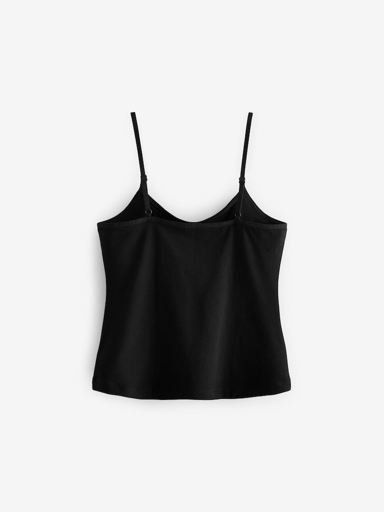 Schwarz - Cami-Trägertop mit Crop-Top innen (9 – 16 Jahre) - Bild 2 von 4 Schwarz - Cami-Trägertop mit Crop-Top innen (9 – 16 Jahre) - Bild 2 von 4
