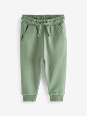 Khaki Green Soft Touch Jersey Joggers (3mths-7yrs) - Image 1 of 3
